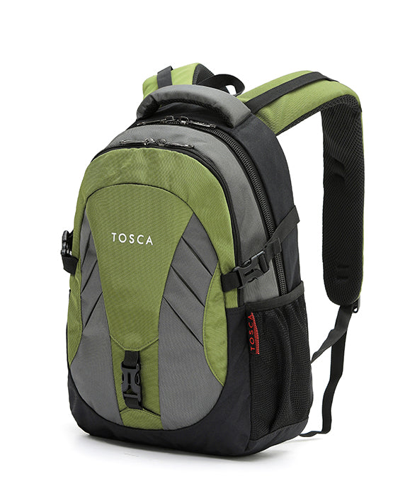TOSCA Lime Grey Backpack Front
