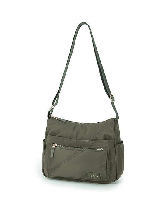 Harlow Khaki Shoulder Bag