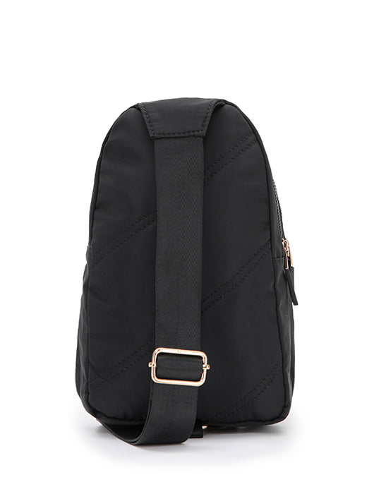 Harlow Black Stitch Slinger Bag