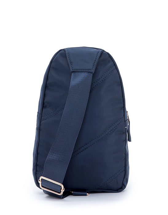 Harlow Navy Stitch Slinger Bag