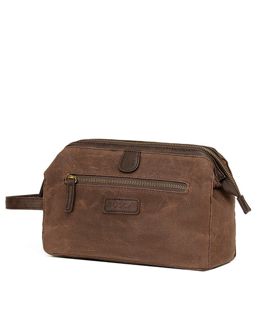 Canvas wash bag
