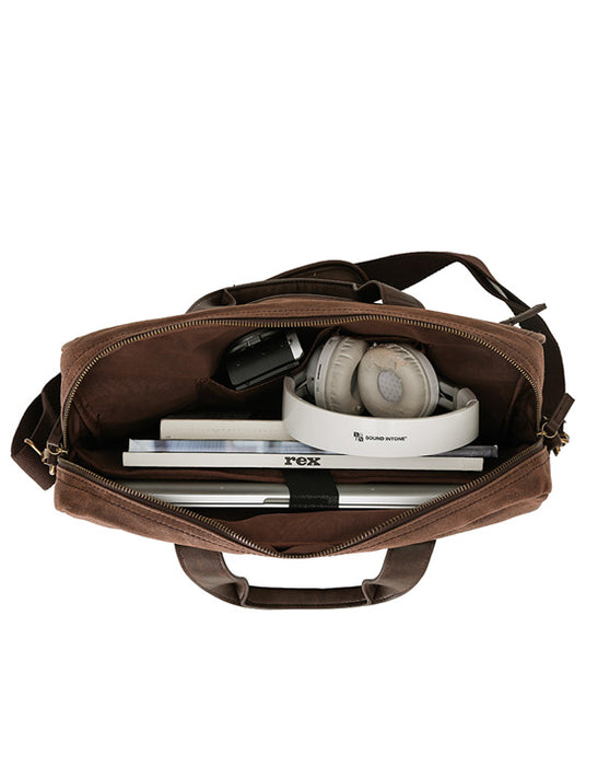 canvas briefcase