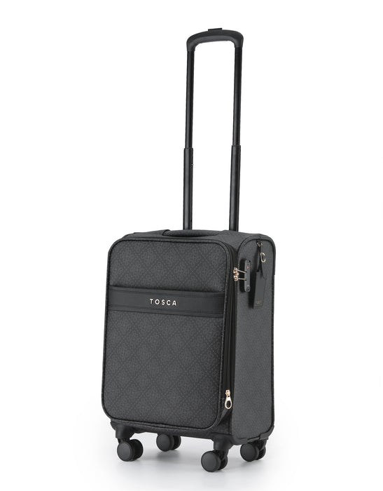 Willow 55cm Small PU Case Carry On - Caviar