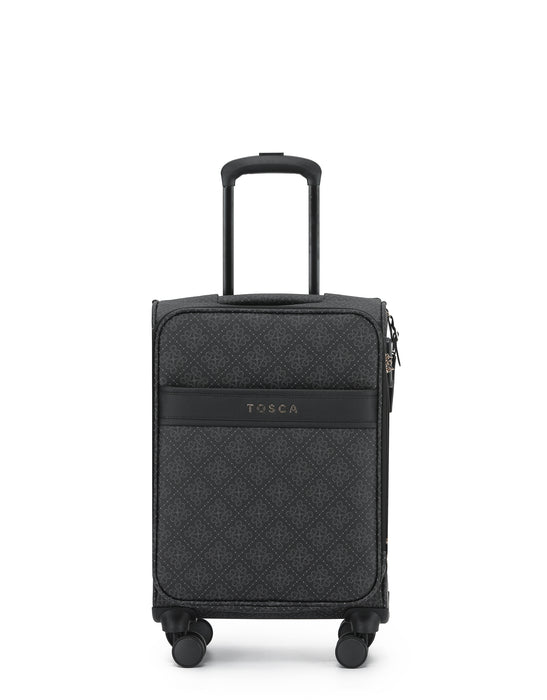 Willow 55cm Small PU Case Carry On - Caviar