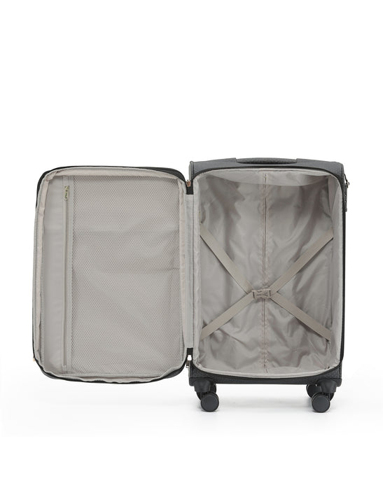 Willow PU Suitcase 3 Piece Set - Caviar