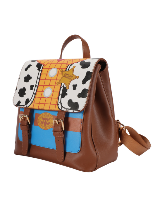Woody Deluxe PU Rucksack Backpack - Black