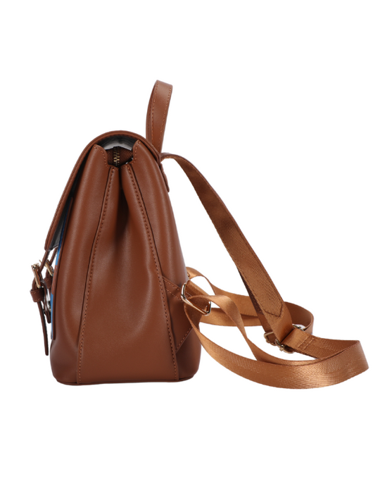 Woody Deluxe PU Rucksack Backpack - Black