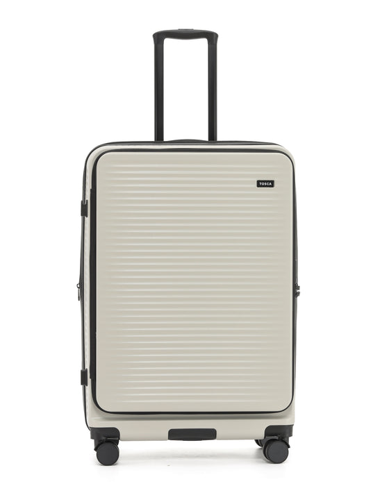 Zen Front Opening Hard Suitcase 3 Piece Set - Stone