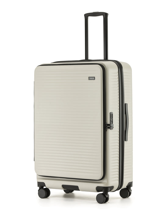 Zen Front Opening Hard Suitcase 3 Piece Set - Stone