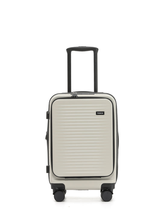 Zen Front Opening Hard Suitcase 3 Piece Set - Stone