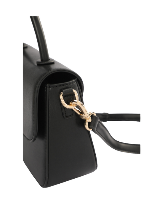 Mickey Flap Bag With Handle - Black