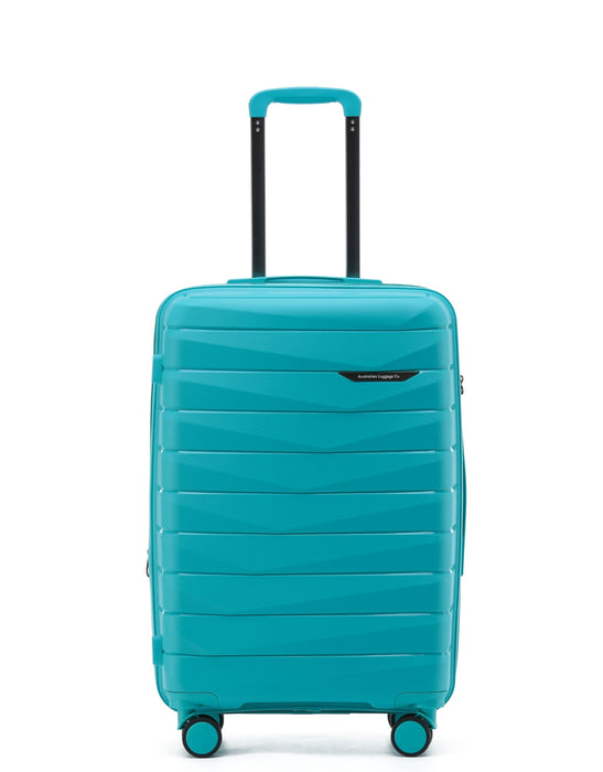Aus Luggage Pilot 65cm Medium Hard Suitcase - Teal
