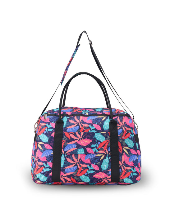 Fashion 50cm Medium Tote Bag - Navy Coral Fern