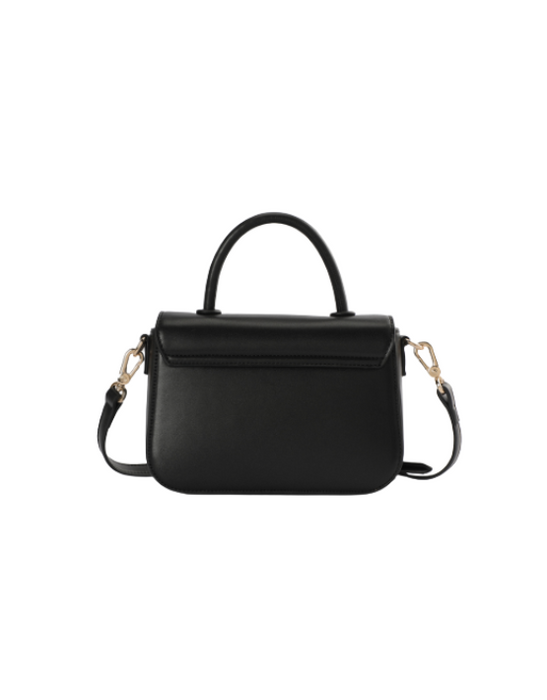 Mickey Flap Bag With Handle - Black