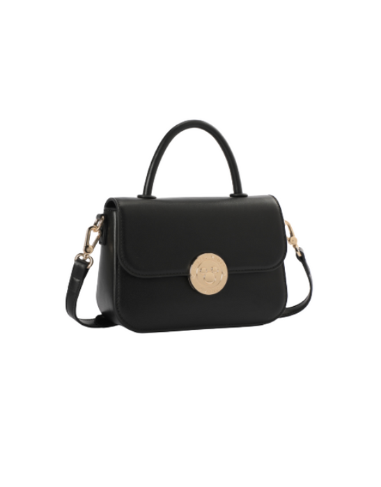 Mickey Flap Bag With Handle - Black