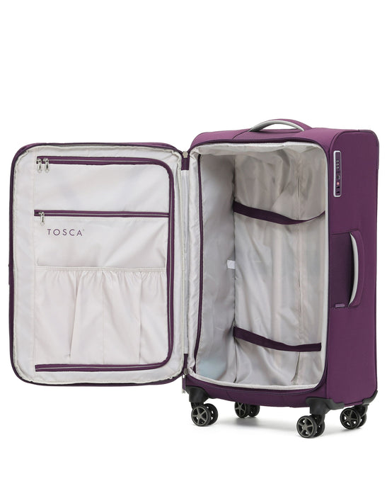 Vega 55cm Small Soft Carry On - Plum