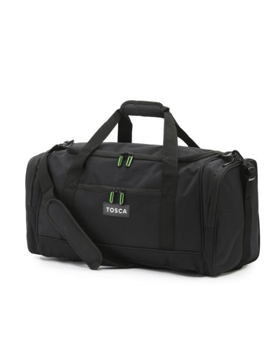 Medium 70cm Black Sports Duffle Bag