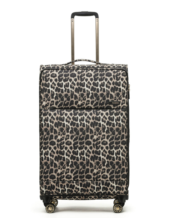 So Lite 79cm Large Soft Suitcase - Leopard