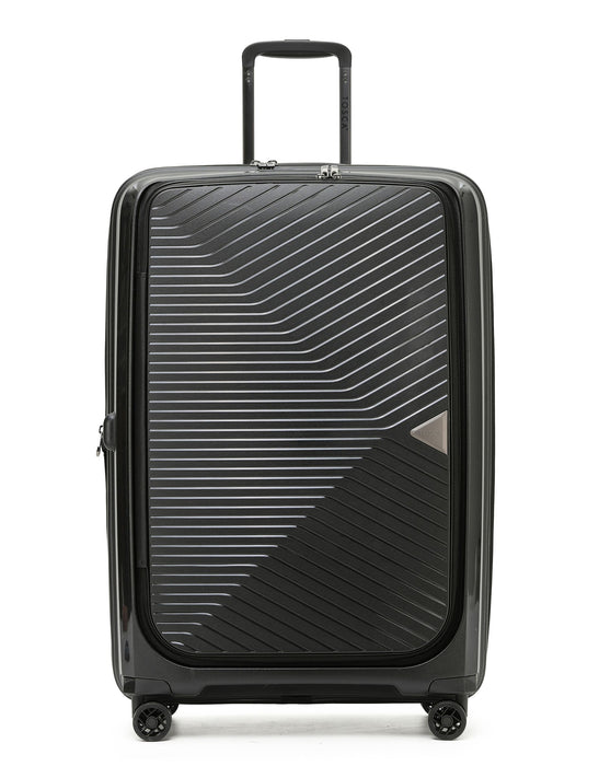Space-X 76cm Large Hard Suitcase - Black