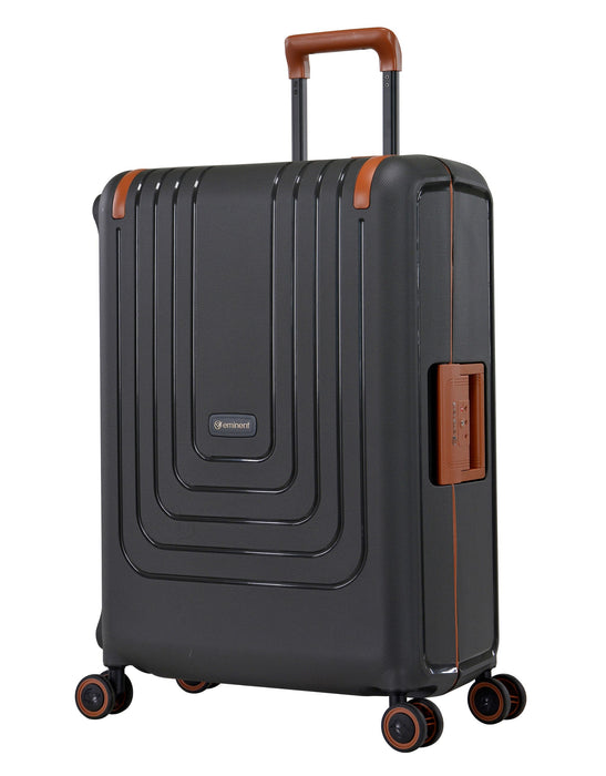 Eminent Vertica 76cm Large Hard Suitcase – Raven Grey