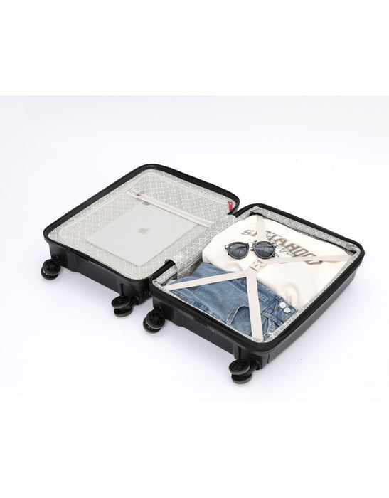 Space-X 55cm Small Hard Carry On - Black