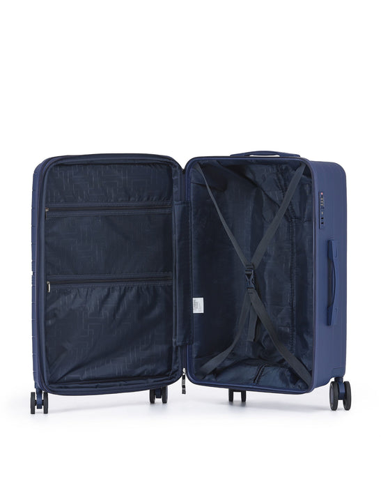 Aus Luggage Voyager 66cm Medium Hard Suitcase - Navy