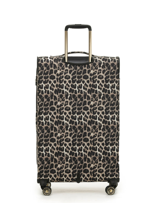 So Lite 79cm Large Soft Suitcase - Leopard