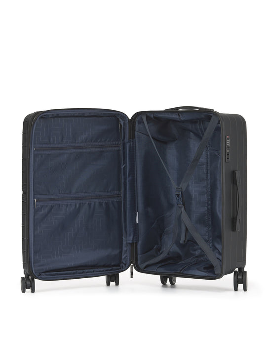 Aus Luggage Voyager 66cm Medium Hard Suitcase - Black