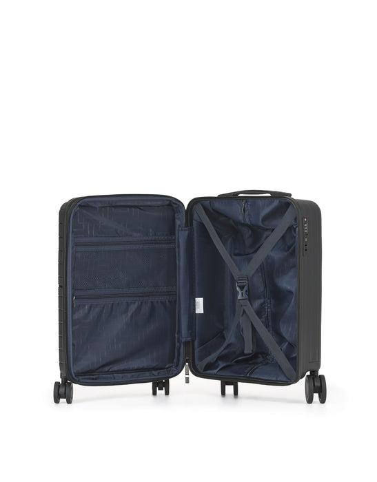 Aus Luggage Voyager 55cm Small Hard Carry On - Black