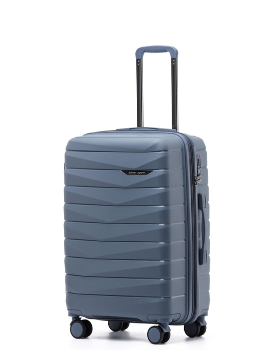 Aus Luggage Pilot 65cm Medium Hard Suitcase - Slate