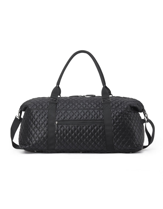 Metro Travel Duffle Bag - Quilted Black