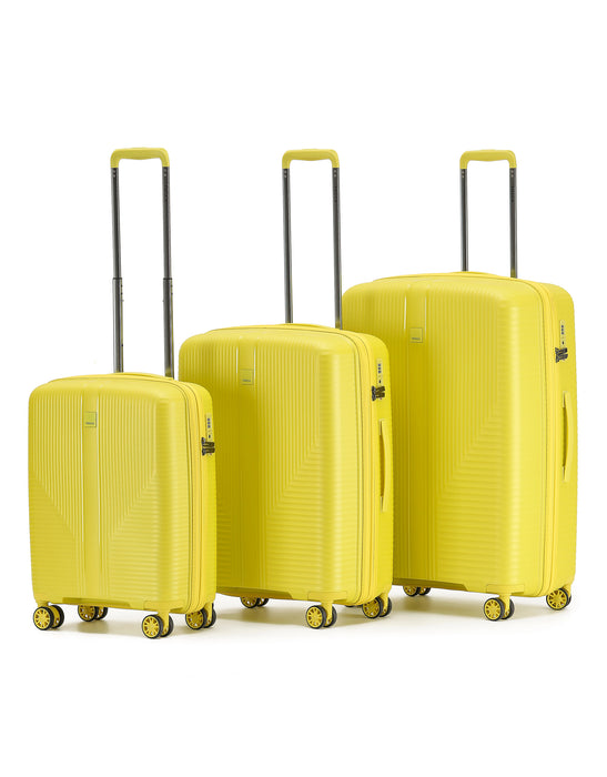 F-Lite Hard Suitcase 3 Piece Set - Yellow