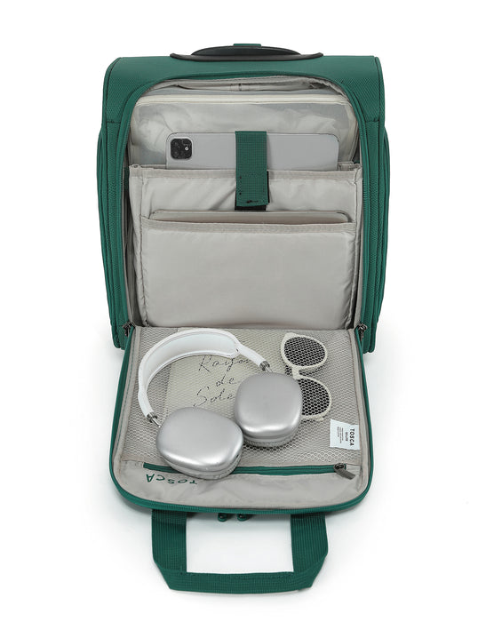 So Lite 38cm Small Under Seat Soft Carry On - Emerald Green