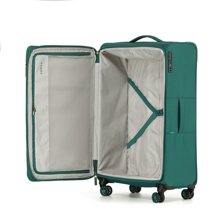 So Lite Soft Suitcase 3 Piece Set - Emerald Green