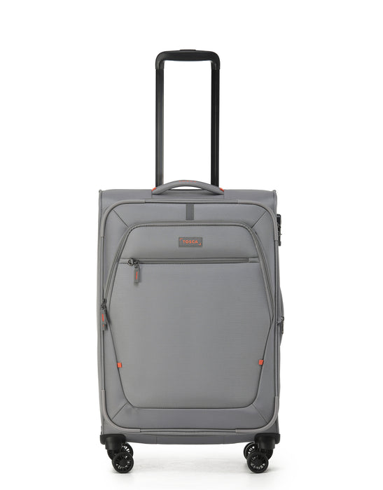 Luna Lite 65cm Medium Soft Suitcase - Grey
