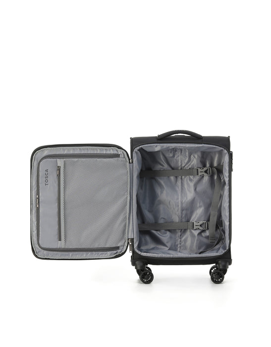 Luna Lite 52cm Small Soft Carry On - Black