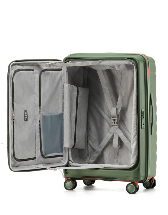 Cruiser 77cm Large Hard Suitcase - Khaki