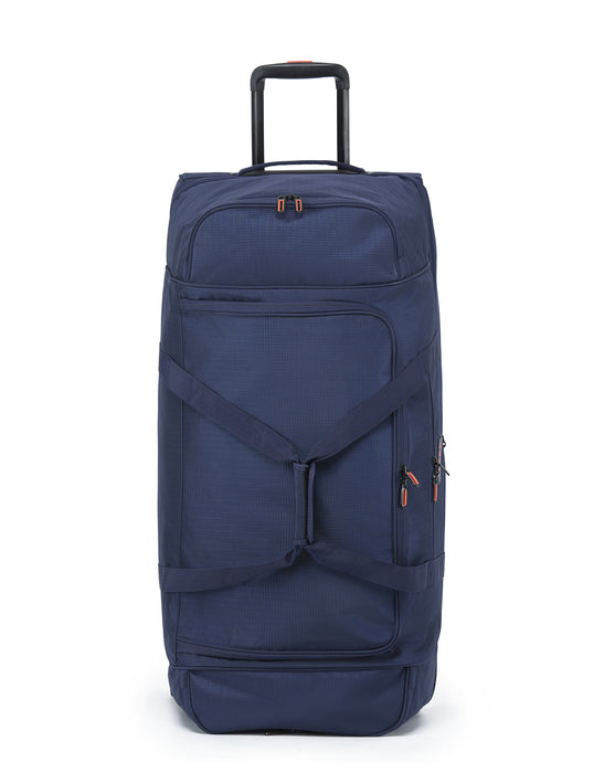 Large 85cm Split Compartment Wheel Bag - Navy/Orange