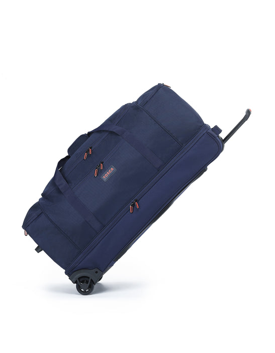 Large 85cm Split Compartment Wheel Bag - Navy/Orange