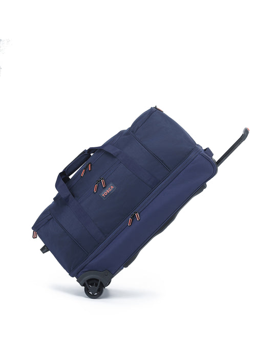 Medium 70cm Split Compartment Wheel Bag - Navy/Orange