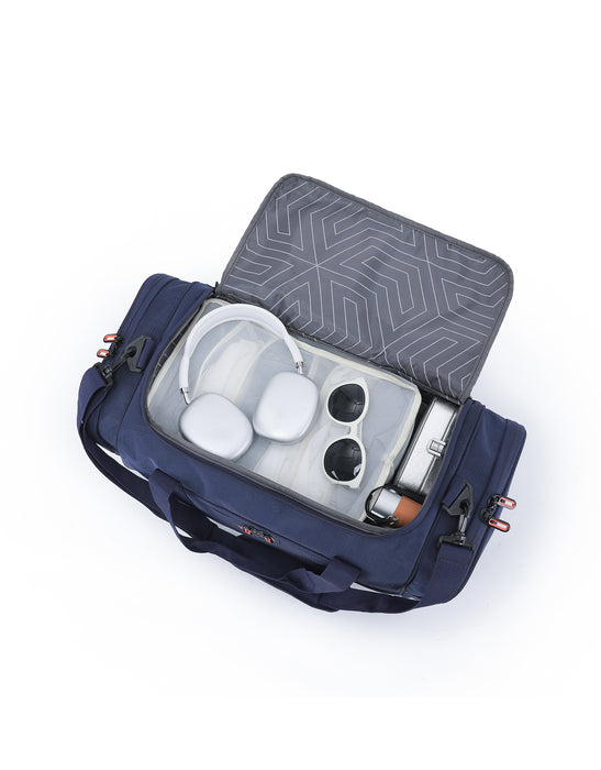 Small 53cm Sports Duffle Bag - Navy/Orange