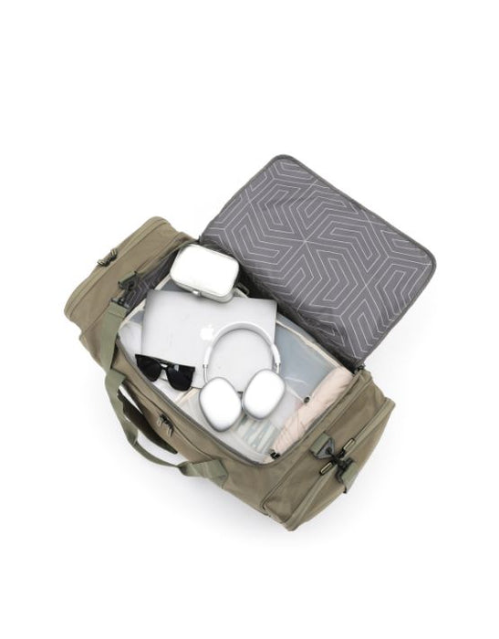Large 85cm Split Compartment Wheel Bag - Khaki