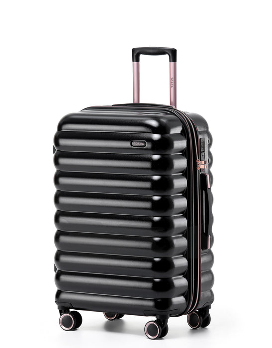 Como 67cm Medium Hard Suitcase - Black