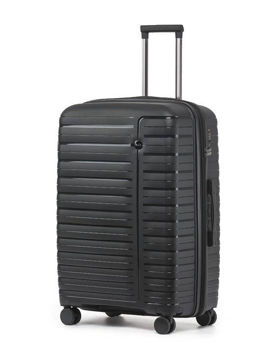 Aus Luggage Astro Hard Suitcase 3 Piece Set - Black