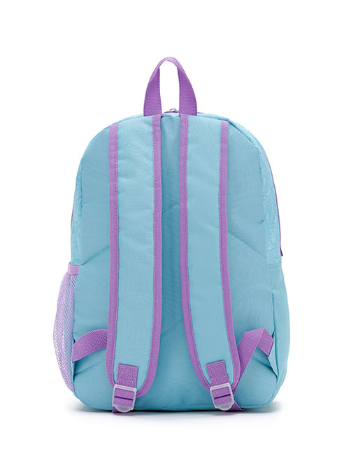 Blue Princess Backpack Back