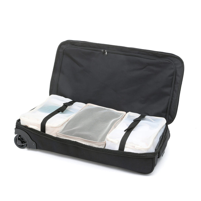 Medium 70cm Split Compartment Wheel Bag - Black