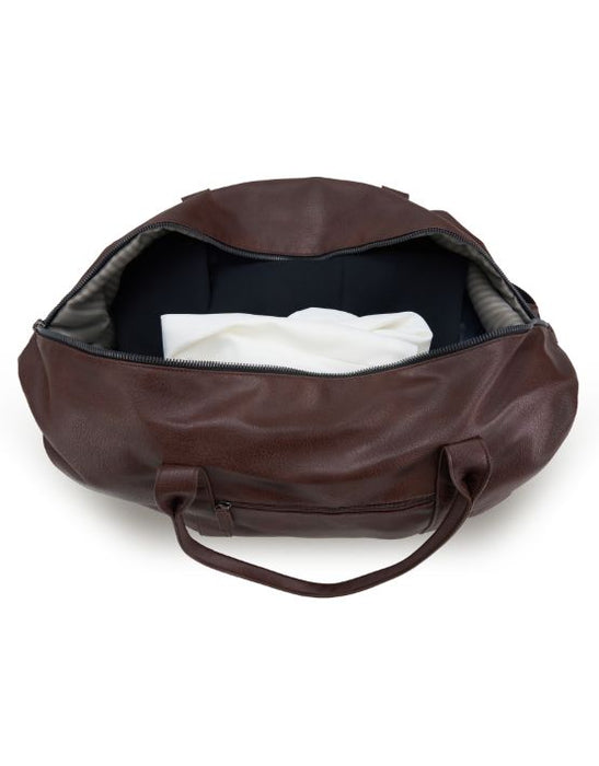 Vegan Leather Large Chocolate Duffle Bag