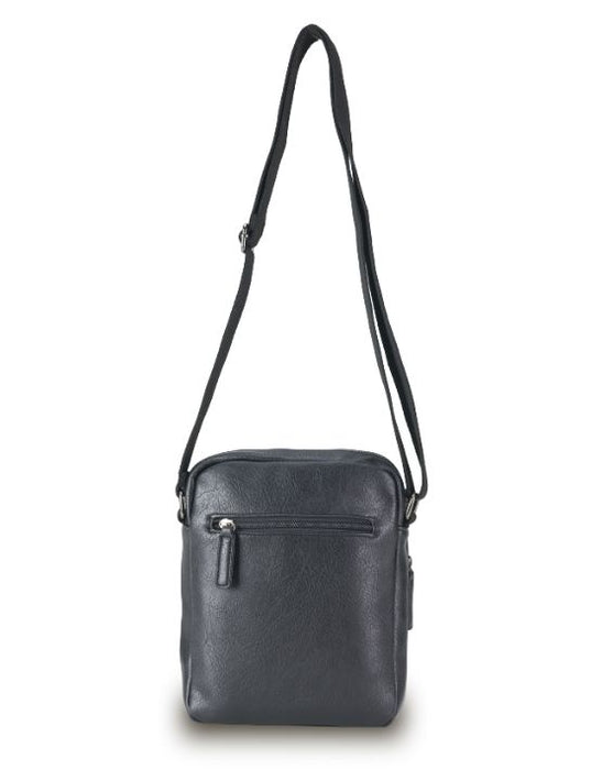 Vegan Leather Black Shoulder Bag