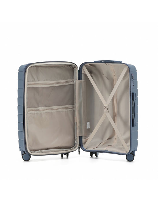 Aus Luggage Pilot 55cm Small Hard Carry On - Slate