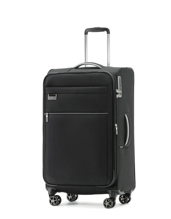 Vega 70cm Medium Soft Suitcase - Black